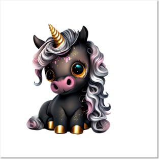 Cute Baby Unicorn Posters and Art